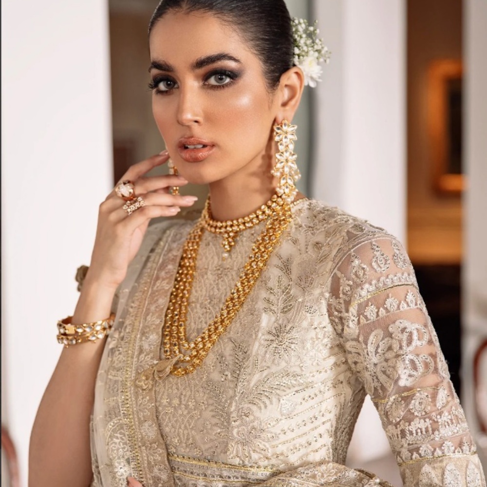 BAROQUE- EMBROIDERED NET CH09-05 STITCHED READY FOR PICK-UP